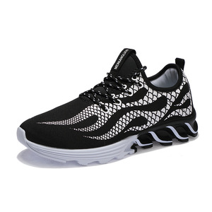 Léger coloré logo personnalisé en gros <span class=keywords><strong>mode</strong></span> <span class=keywords><strong>casual</strong></span> baskets unisexe cool qualité maille tissu pour chaussures de sport chine - Product Image 2