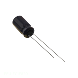 Condensador de Canal de Fabricante EEU-FC1E820, de Orificio Pasante, 82 uF, Aluminio, 82UF, 20%, 25V, Radial TH - Product Image 1