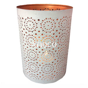 Bulk Quality White <b>Shade</b> Iron Votive Latest & Modern Design Metal <b>Candle</b> Holder Attractive <b>Candle</b> Stand Decor - Product Image 2