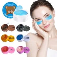 Patchs Hydrogel Véganes au Collagène OEM en Gros Anti-Poches et Anti-Cernes Masque Sous les Yeux 60 Patchs/Pot Soin Hydratant pour la Peau