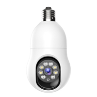 PIX-LINK Nouvelle caméra de sécurité ampoule RW131P 720P Caméra intérieure avec audio bidirectionnel et vision nocturne couleur