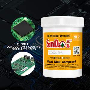 Pâte thermique isolante électrique à haute conductivité thermique en silicone pour dissipateur thermique de semi-conducteurs électriques - Product Image 4