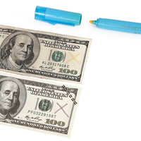Stylo Détecteur de Billets Portable Économique avec Lumière UV pour Petites Entreprises
