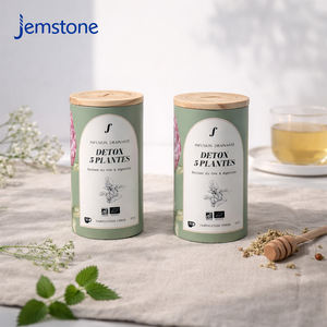 Boîte d'emballage personnalisée en carton recyclable de qualité alimentaire pour café, thé, biscuits, sel, tube en papier cylindrique hermétique - Product Image 1