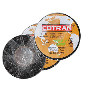 Nouvelle bande adhésive électrique Cotran KC63 10m noire, résistante aux flammes, en PVC imperméable et résistante aux hautes températures, Cotran KC6 - Product Image 1