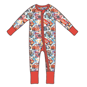 Versandfertige Maßgefertigte Baby-Bambus-Strampler und Schlafanzüge Verschiedene Drucke Gestrickter Stoff Glücksbox Baby-Pyjamas Mystery Box - Product Image 1