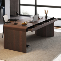 Juego de Mesa y Silla de Oficina de Madera de Fácil Montaje, Escritorio Pequeño para Oficina, Escritorio para Computadora, Muebles de Oficina Modulares de Lujo para el Hogar