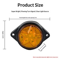 Nouvelles feux de gabarit latéraux LED étanches IP68 en forme d'étoile 12V 24V pour camions, feux de freinage clignotants pour remorques et fourgonnettes, usage intensif, vente en gros, marque LJZ
