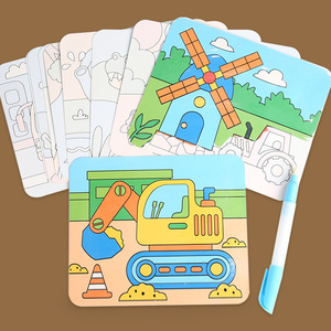 Pizarra de <span class=keywords><strong>Dibujo</strong></span> Multifuncional de Madera para Niños, con Arena de Colores, para Niños y Niñas de 4 a 6 Años, Juguete Educativo - Product Image 4