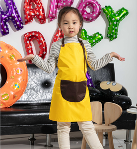 <span class=keywords><strong>Cocina</strong></span> personalizada cocinar hornear pintura niños niñas impermeable correas ajustables bolsillo Multicolor sublimación niños Chef <span class=keywords><strong>delantal</strong></span> - Product Image 3