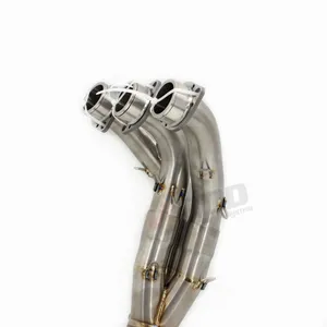 Para MT09 V3 Tracer MT- <span class=keywords><strong>FZ</strong></span>- 2020-2024 aleación de titanio motocicleta carreras codo sistema de escape Escape <span class=keywords><strong>Moto</strong></span> dirt bike tubo delantero P417 - Product Image 5