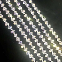 Chaîne de strass en cristal de 9 mm S258, garniture à coudre, vente au mètre, prix usine