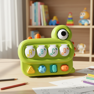 Boîte à mécanismes transfrontalière en plastique pour bébé, avec puzzle <span class=keywords><strong>dinosaure</strong></span> et jeu cache-cache, pour l'éveil éducatif et la reconnaissance des couleurs, à base de causalité - Product Image 6