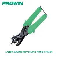 PROWIN perforateur de ceinture en cuir de haute qualité avec outil de taille de 6 trous pour perforateur de trou à main de ceinture en cuir rotatif