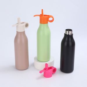 High Quality Double Wall Stainless Steel Insulated Water Drinking Bottle Vacuum <b>Flask</b> <b>with</b> Portable <b>Straw</b> Handle Lid for Outdoor - Product Image 4