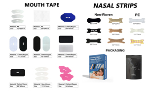 Tiras nasales para bebés Tira magnética Cinta de rehén blanca Abridores de aliento Tiras nasales e imanes - Product Image 6