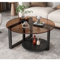 Table basse carrée en verre minimaliste italienne, design moderne et écologique pour le salon