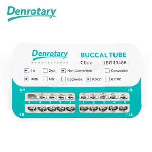 Tube buccal monobloc Denrotary en métal (0,022''/0,018'') <span class=keywords><strong>pour</strong></span> première molaire – Matériel orthodontique direct usine - Product Image 4