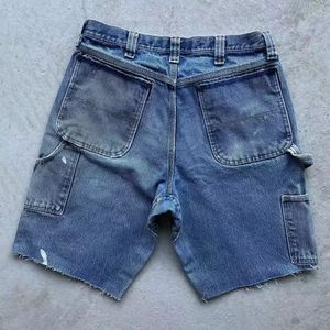 Shorts de diseñador con apliques, bordados y patchwork, con dobladillo sin rematar, estilo vaquero holgado, de verano, alta calidad, transpirables, personalizados - Product Image 2