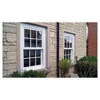 Ventana Corredera Vertical de PVC Resistente a los Rayos UV Prima, Sistema de Ventana Colgante Hermética e Impermeable para Zonas Costeras