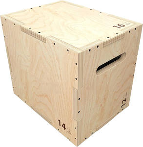 Scatola pliometrica in legno da 20/<span class=keywords><strong>24</strong></span>/30 pollici 3 in 1 per l'allenamento di salto e il condizionamento, tutte le dimensioni di un <span class=keywords><strong>Jump</strong></span> Trainer - Product Image 2