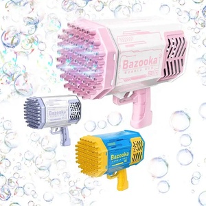 Juguetes de burbujas, nueva máquina eléctrica de burbujas de jabón de 69 agujeros, pistola de burbujas eléctrica tipo bazuca - Product Image 1