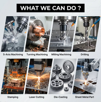 Pièces métalliques abordables usinées par CNC, sablées et thermolaquées, résistantes à la chaleur, pour le montage de moteurs et les pièces de rechange de machines agricoles