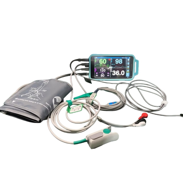 5.5Inch New Smart SPO2 PR NIBP TEMP ECG Optional ETCO2 Professional Medical Use Mini Handheld Patient Monitor