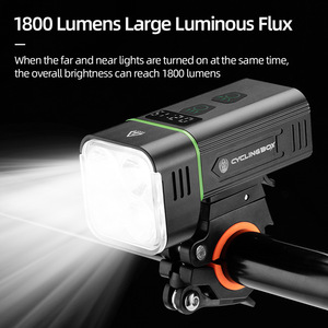 Yueli Cyclingbox Bicycle <b>Light</b> 4 <b>Led</b> Headlight <b>Rechargeable</b> Aluminum Alloy IpX4 Waterproof For Road Mountain Bike - Product Image 2