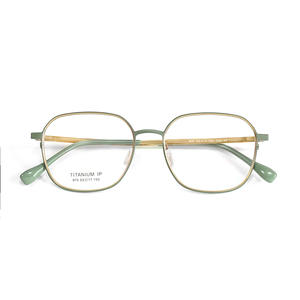 Montures de lunettes en titane Guoda Optics, rectangulaires, 53 mm, légères, unisexes, monture complète, verres en résine - Product Image 1