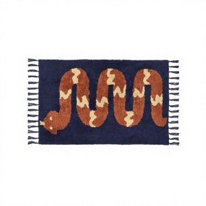 Luxury Quality <b>Snake</b> Design Pure Cotton Made Tufted Bath Mats With Long Durable Bathroom Floor Mat Wholesale Prices by ITHL - Product Image 1
