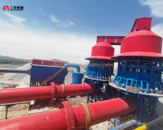 China Top Bauxite Production Line Machinery 700t/d Rotary Kiln for Iron Ore Limestone