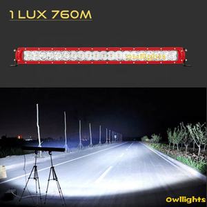 2022 nouveau 20 pouces 100w Rouge Couleur Lumière Ambiante <span class=keywords><strong>4x4</strong></span> LED Barre Lumineuse pour D'autres De Voiture Lumière Accessoires - Product Image 5