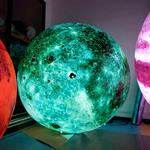 Boule planétaire géante gonflable LED en promotion, éclairée par LED, modèle du système solaire pour musée scientifique/exposition spatiale/mariage/suspension - Product Image 1