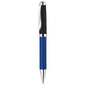 Penna a Sfera Promozionale Novità per Sport e Affari, in Metallo e Fibra di Vetro, Blu, con Punta da 0,5mm e 0,7mm, Ideale per Regali - Product Image 2
