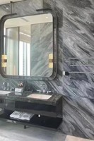 Grande dalle de marbre gris florentin de luxe, qualité supérieure, écologique, durable, imperméable, design moderne pour cuisine et salle à manger