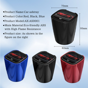 ที่เขี่ยบุหรี่ในรถยนต์พร้อมไฟ LED ที่เขี่ยบุหรี่ทำจาก ABS - Product Image 6