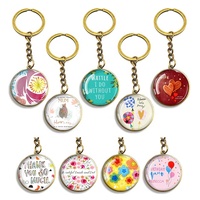 Porte-clés en verre personnalisé d'usine Porte-clés en cristal de qualité supérieure