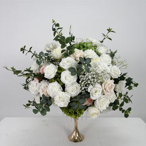 Bola de Flores Artificiales de Seda de Baby Breath de Lujo Personalizada, Realista, Hecha a Mano, Centro de Mesa para Bodas, Decoración para Fiestas - Product Image 1