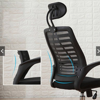 Chaise de bureau ergonomique à dossier haut en maille, inclinable, avec appui-tête, nouvelle, professionnelle, bon marché, vente en gros en Chine