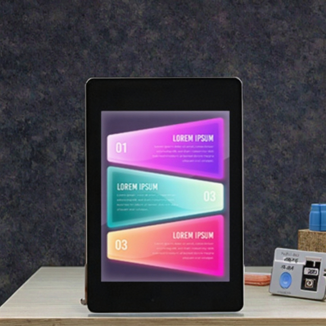 Capacitive TFT LCD Panel 240x320 Medical/Industrial Grade Transflective Sunlight Readable CTP I2C Communication 2.8 Inch Panel