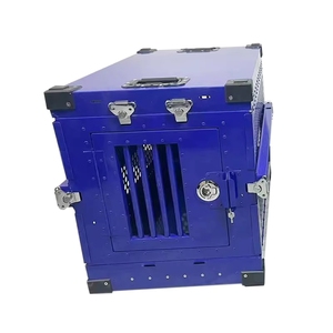 Cage pour chien en aluminium antirouille, chenil extérieur permanent, ventilé, robuste, empilable, avec <span class=keywords><strong>porte</strong></span> latérale - Product Image 5