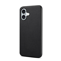 Étui de téléphone en cuir Togo à grain de litchi PU, compatible avec la charge sans fil, coque de protection pour iPhone 12 13 14 15 16