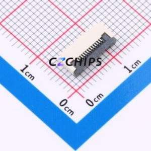 CAX-AFC01-13XCB-H2.0 FFC/FPC Connector SMD,P=0.5mm,Horizontal Mount Connector Flip Cover Type Bottom Contact 13P 0.5mm - Product Image 1