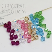 Perles de cristal Swarovski 5328 Bicone à trou traversant, en forme de losange, pour la confection de vêtements et de bijoux, matériel de garniture pour vêtements
