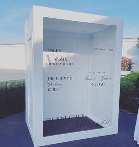 Scatola Rivista di Lusso in PVC per Eventi Scenografia Personalizzata per Photo Booth a Forma di Rivista per Decorazioni di Matrimoni e Feste - Product Image 1