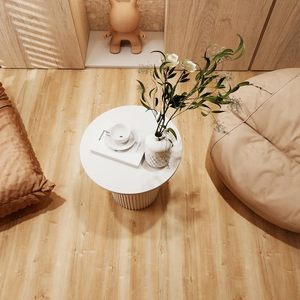 Realistic <strong>Wood</strong> Stone Look Modern Eco-Friendly Waterproof <strong>PVC</strong> Roll Luxury <strong>Flooring</strong> For Home Office Gym Garage-Easy-Clean For - Product Image 6