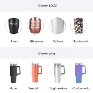 Commercio all'ingrosso 40oz leopardo stampa 304 in acciaio inox doppia parete sottovuoto in acciaio inox caffè 40oz tazza Tumbler - Product Image 5