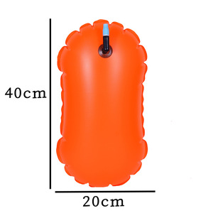 Flotador de Natación Individual para Adultos, Boya de Aire Fluorescente Amarilla, Naranja y Roja, para Deportes Acuáticos, Salvavidas - Product Image 4