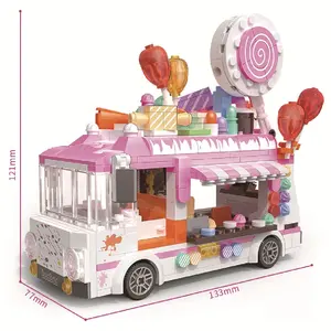 Hot Selling Candy Auto Bausteine Sets Fahrzeug Modell Toy Block Kinder Kreative Bausteine Kinder Weihnachts geschenk